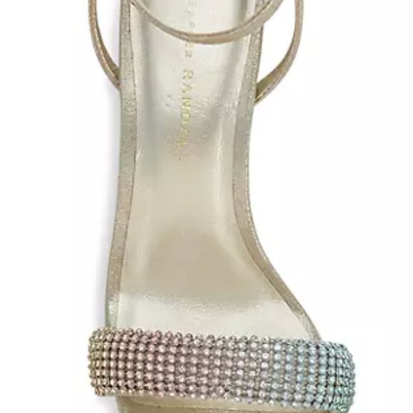 Loeffler Randall Shay Rhinestone Ankle-Strap Sandals - Picture 4 of 5
